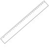 Thước kẻ mica Kewen 30cm