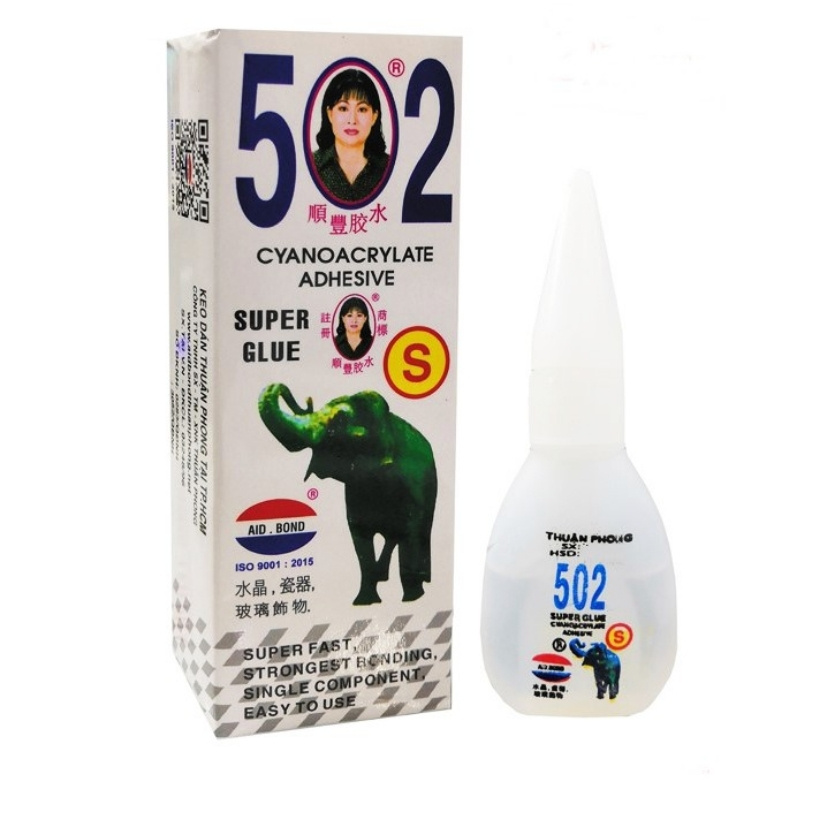 Keo 502 hình cô gái Thuận Phong 20g Keo 502 hình cô gái Thuận Phong 20g